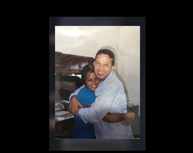 Taliep Petersen and daughter A'eesha