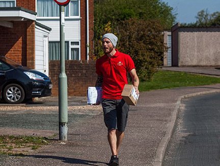 Meet the happiest postman in the world