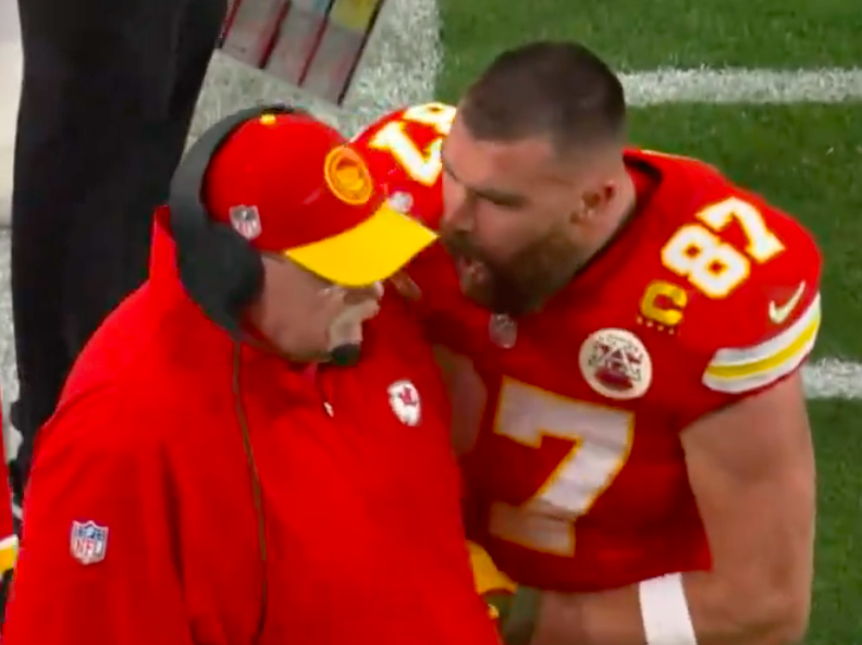 TRAVIS KELCE SCREAMING