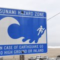 Tsunami warning board