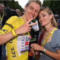 Tadej Pogacar after winning a fifth Tour de France title