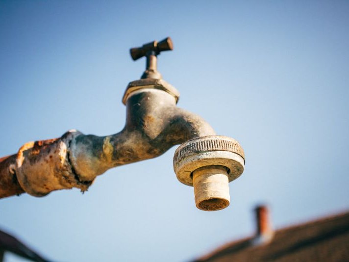 Tap running dry