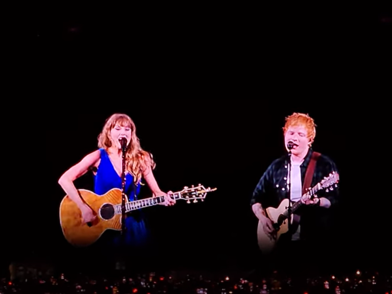 Taylor Swift and Ed Sheeran YouTube screenshot
