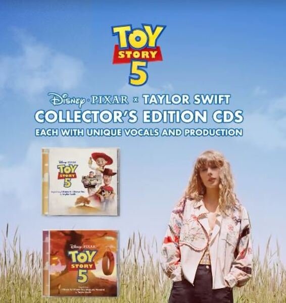 Taylor Swift announces new song for 'Toy Story 5'