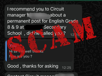 Scam Alert: KZN teachers targeted with fake job offers on WhatsApp