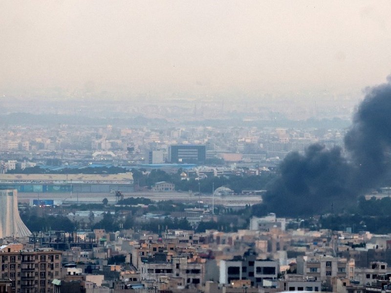 Tehran explosions during Israel attack