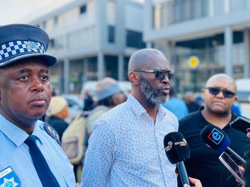 Temporary space allocated to protesting Umhlanga taxis