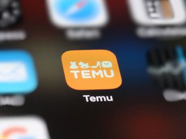Temu app on phone