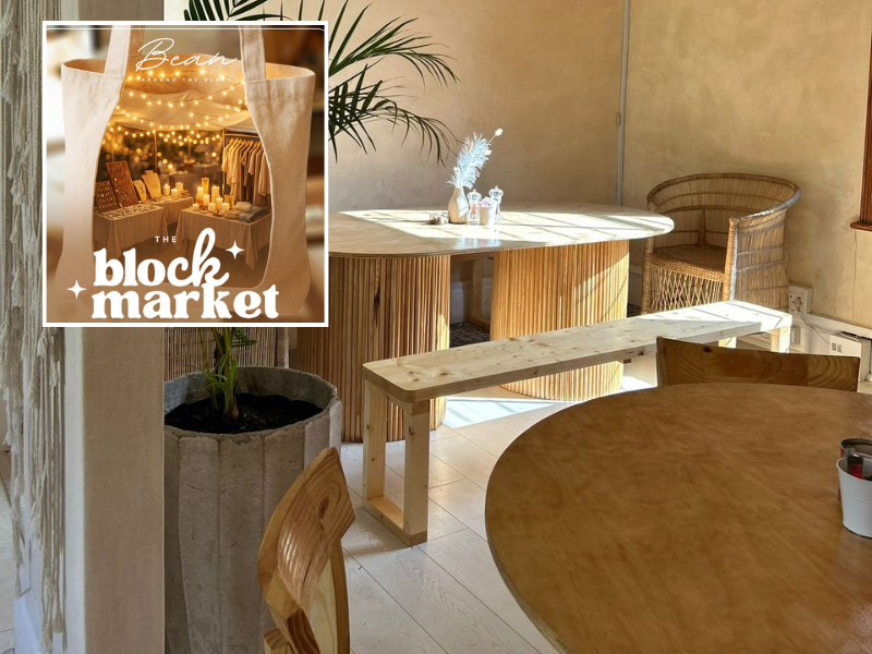 The Bean Around The Block Cafe market in Windermere