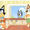 The Heeler family in the kitchen
