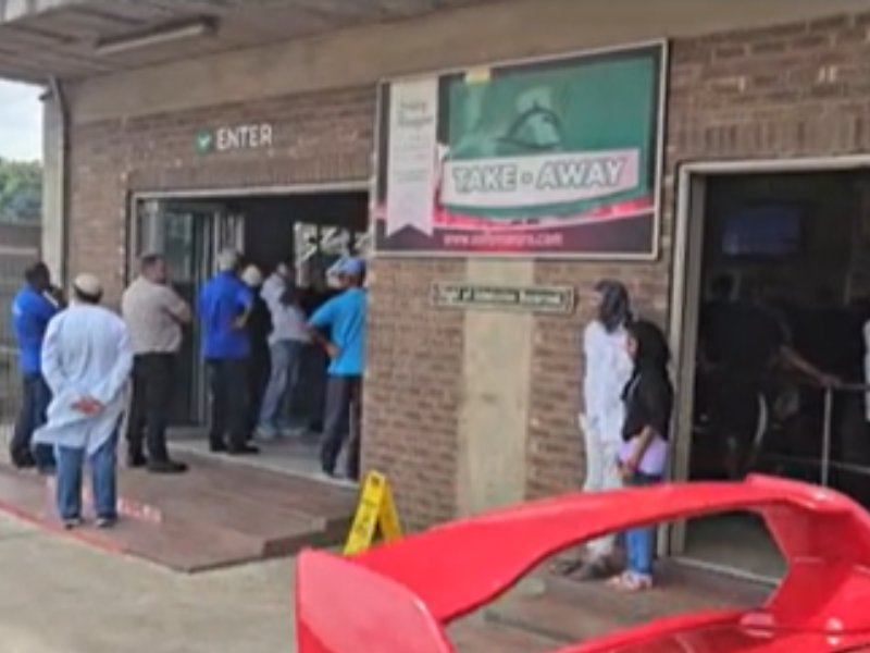 The front entrance of Durban eatery Solly Manjras