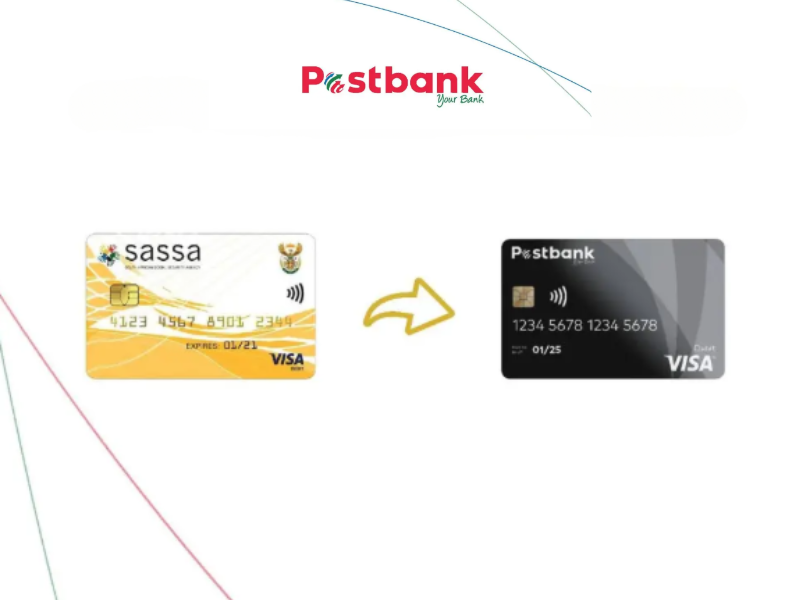 The old and new SASSA cards next to each other