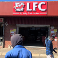 The storefront of a fast food place in Vryheid called LFC