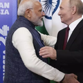 Russian President Vladimir Putin and India's Prime Minister Narendra Modi