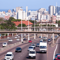 The western freeway leading to Durban city centre
