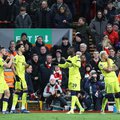 Tottenham Hotspur forward Richarlison scores against Liverpool