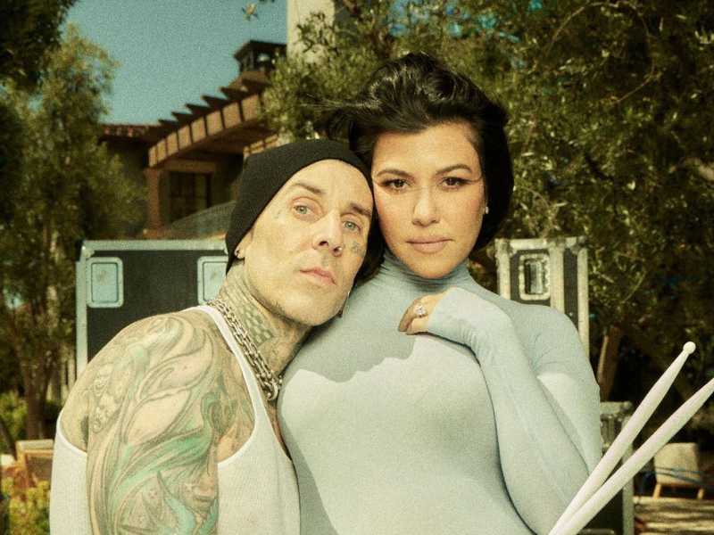 Kourtney Kardashian and Travis Barker