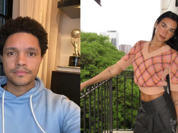 Dua Lipa and Trevor Noah