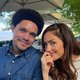 Trevor Noah and Minka Kelly in South Africa.