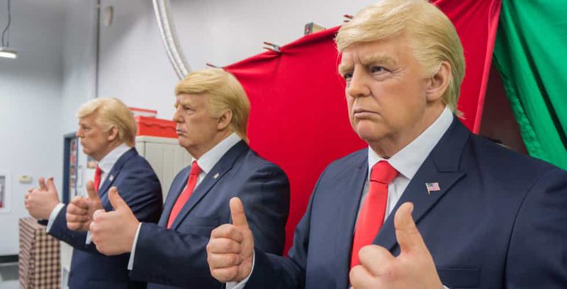 Trump wax figure