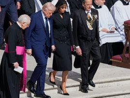 Trump at Pope Francis' funeral
