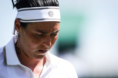 Tearful Jabeur forced to retire from Wimbledon first-round