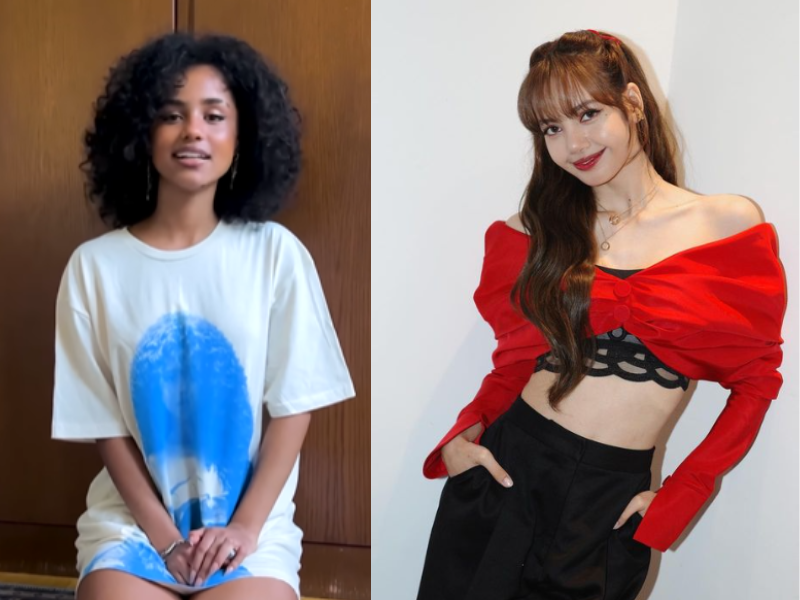Tyla and Lisa from Blackpink