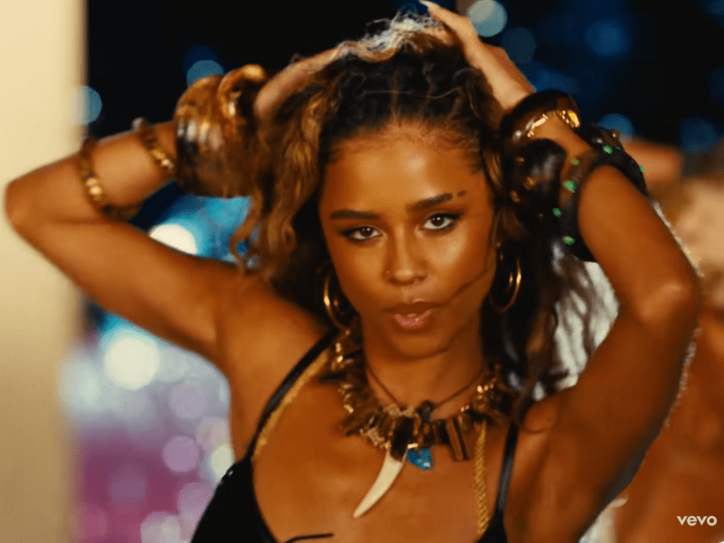 Tyla dances in Push 2 Start music video