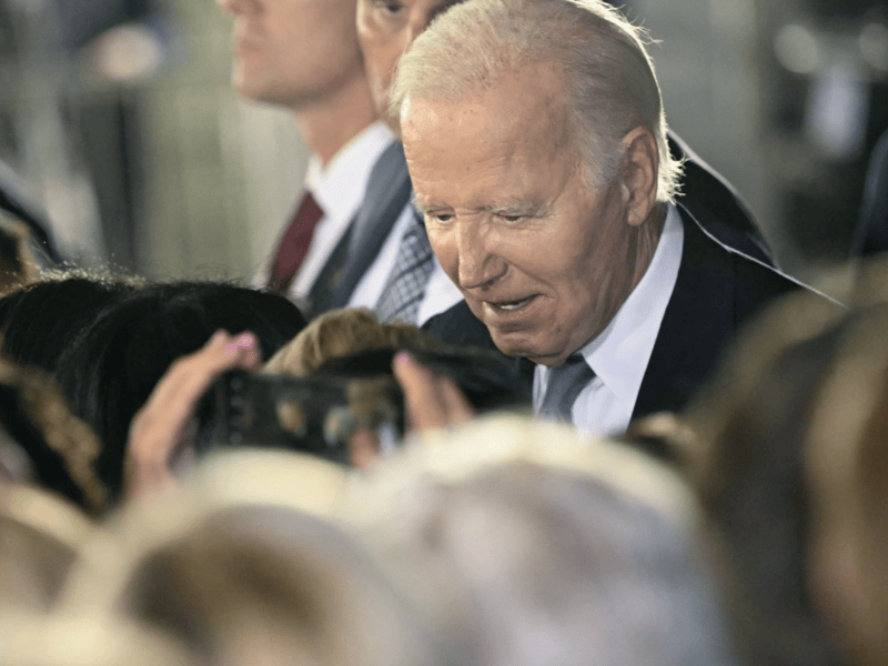 US President Joe Biden campaigning in 2024