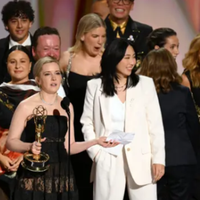 the cast  for Widows Bay onstage during the 78th Primetime Emmy Awards