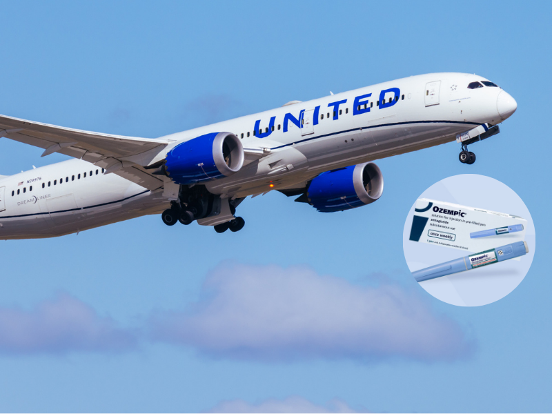 United Airlines Ozempic