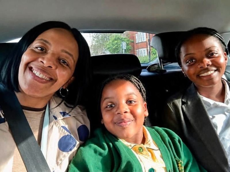 Nothabo Tshuma and daughters, Natalie and Nala. Picture: X
