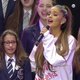 Emotions ran high as Ariana Grande was joined by all the artists to sing one last song.