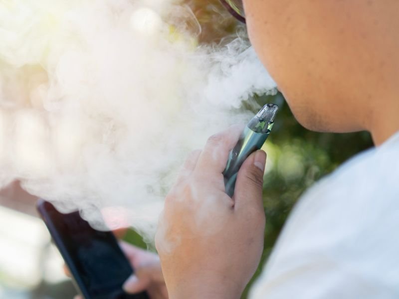 Vaping stock image