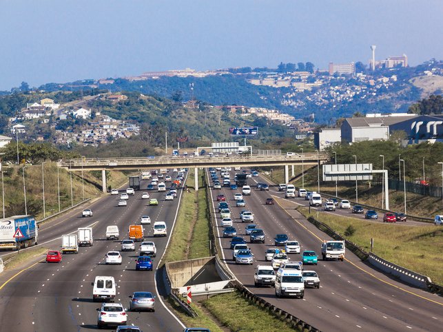 Vehicles Head North and South on Highway 5