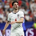 England midfielder Declan Rice against Croatia at 2026 World Cup