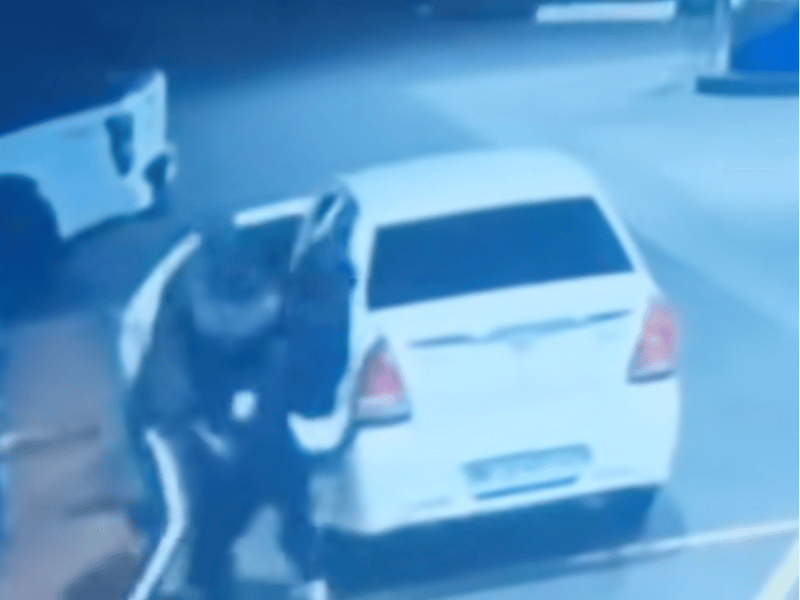 WOMAN PULLED INTO VEHICLE