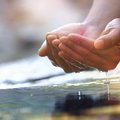 Water in hands