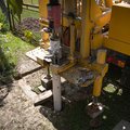Water well drilling machine borehole