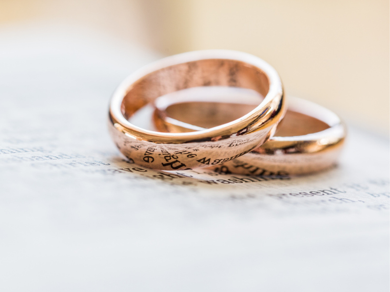Wedding rings marriage