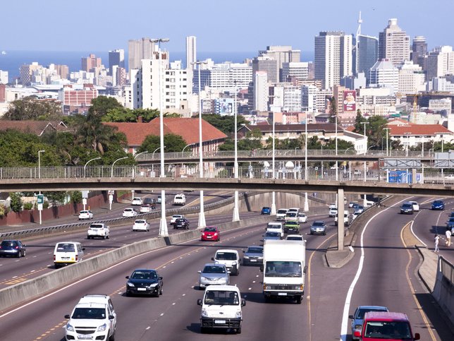 Western Freeway leading into Durban City Centre at Tollgate Brid