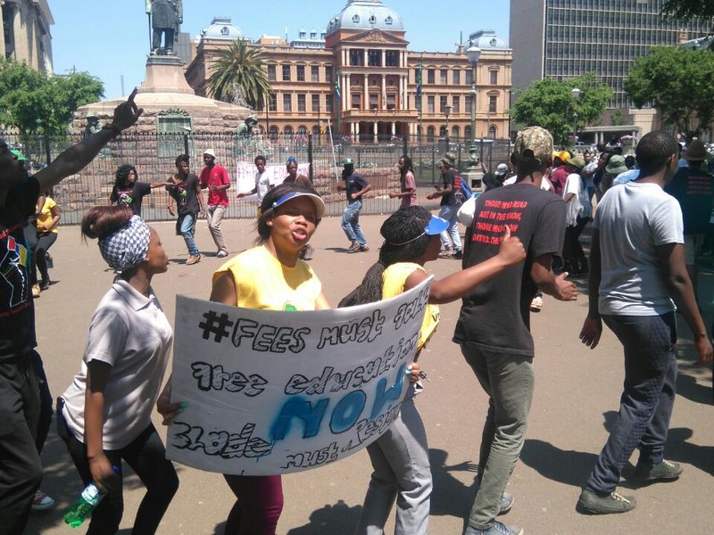 Pro-student movements take aim at private security, ANC