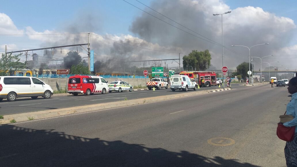 Metrorail train fire Centurion 3