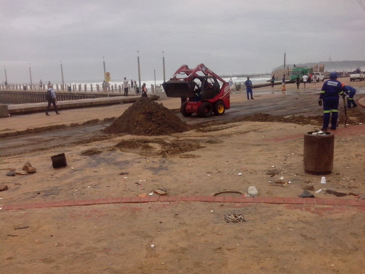 Clean-up underway at Durban coastline