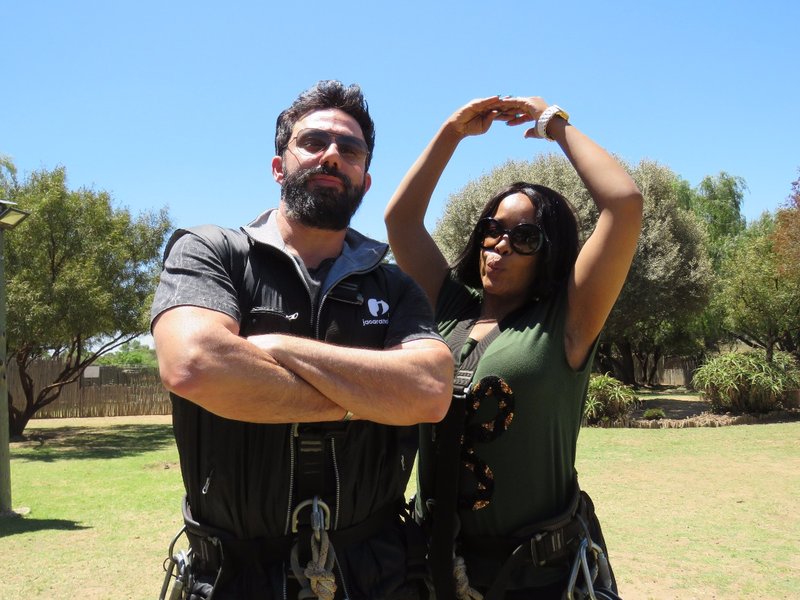 image video martin and tumi face fears at crocodile park
