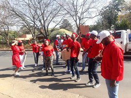EFF picket