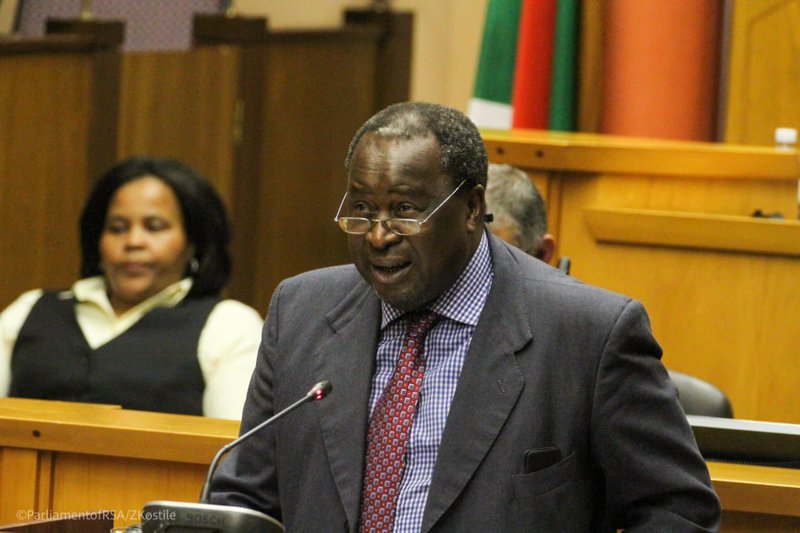 Finance Minister Tito Mboweni during vote