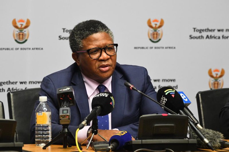 Flights delayed Fikile Mbalula addresse media