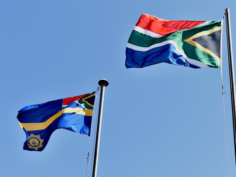 South Africa Police Flag