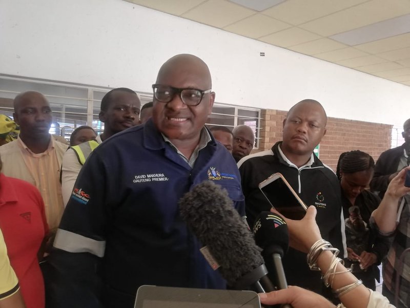 David Makhura Gauteng mop up floods